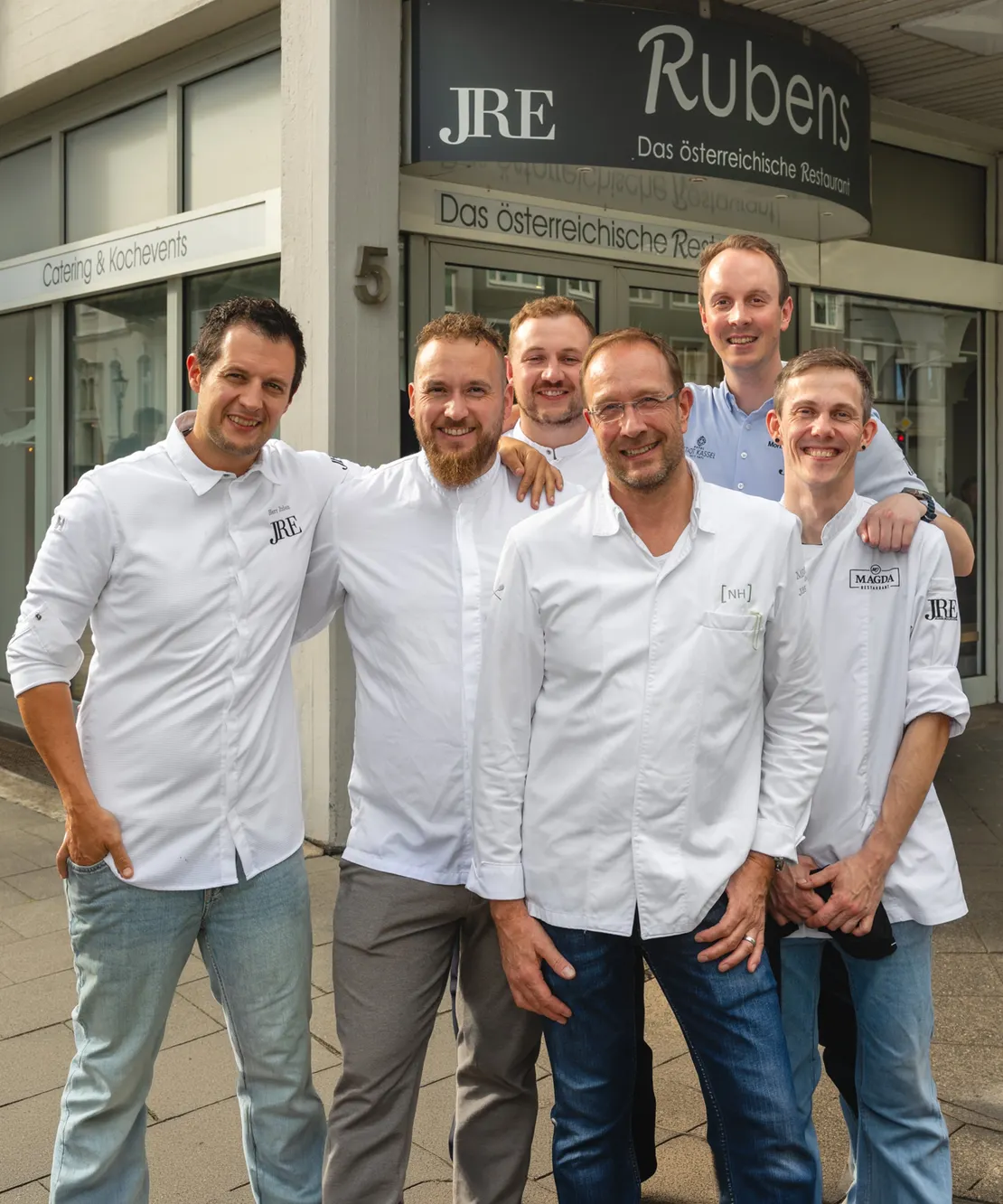 JRE-Line-up im Rubens: Fünf Köche am Pass, ein Sommelier und ein Dessert-Standl